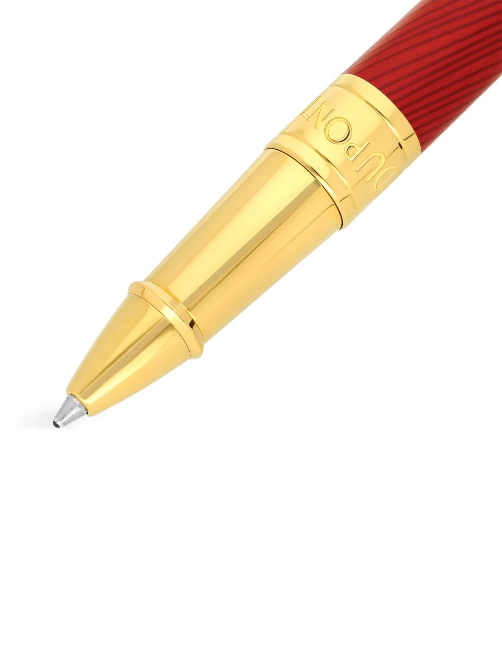  S.t. Dupont Striped Rollerball Pen - Red 