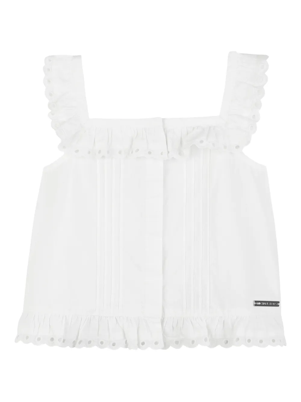 Michael Kors Kids Blusa con ruches - Bianco