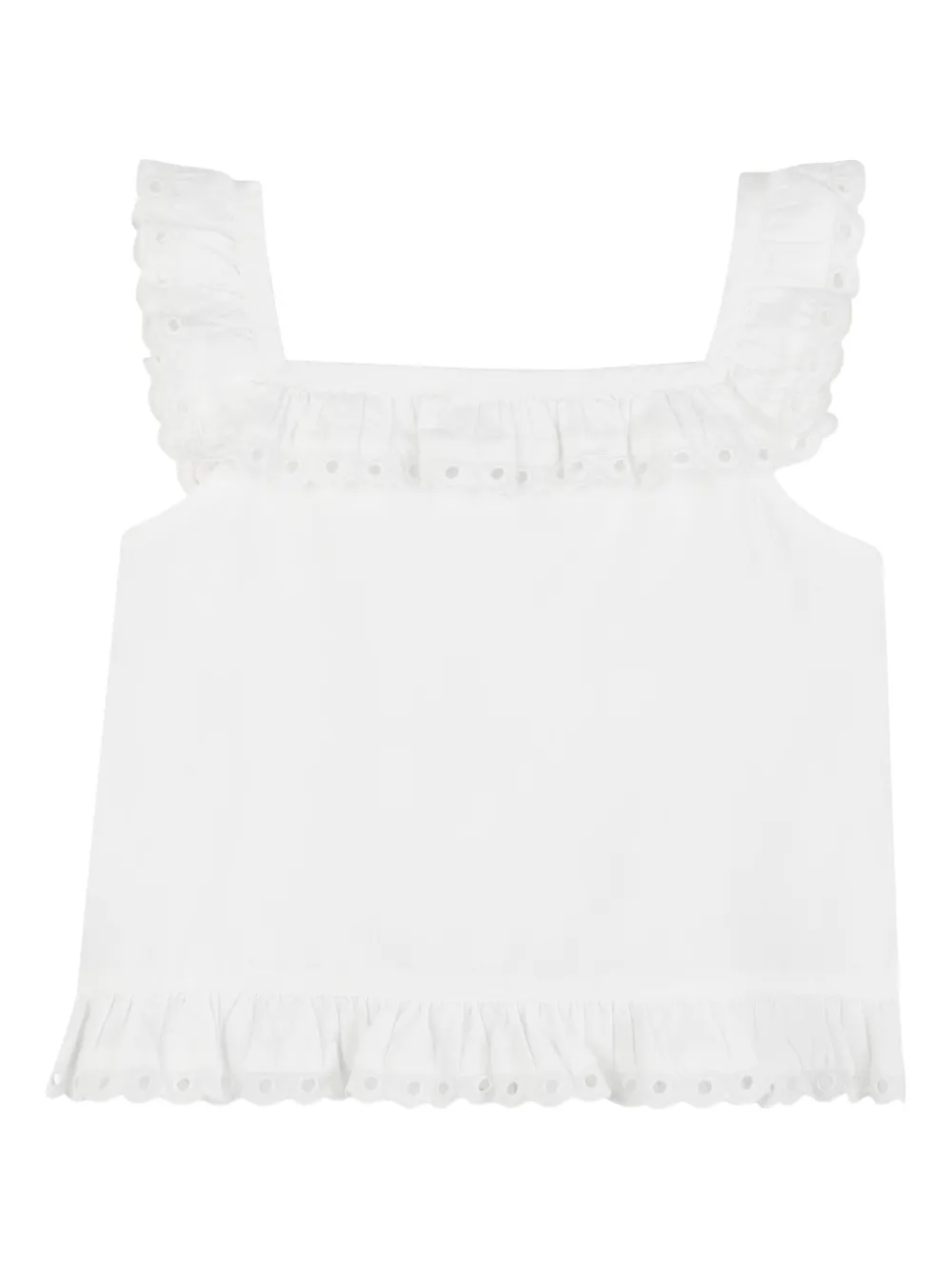  Michael Kors Kids Ruffled Blouse - White 
