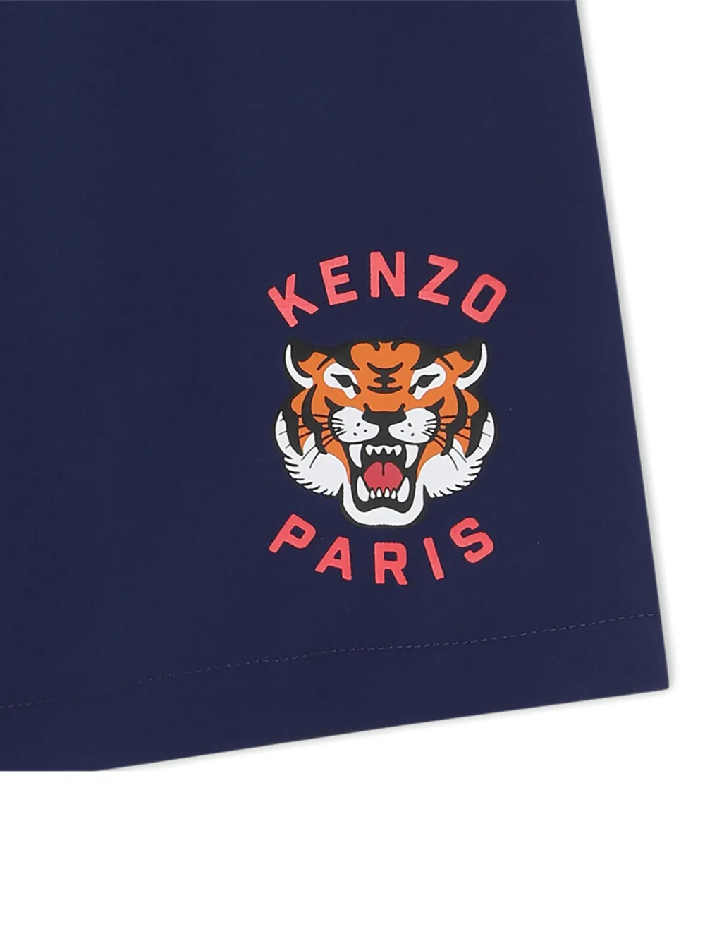 Kenzo Kids Zwembroek met grafische logoprint Blauw