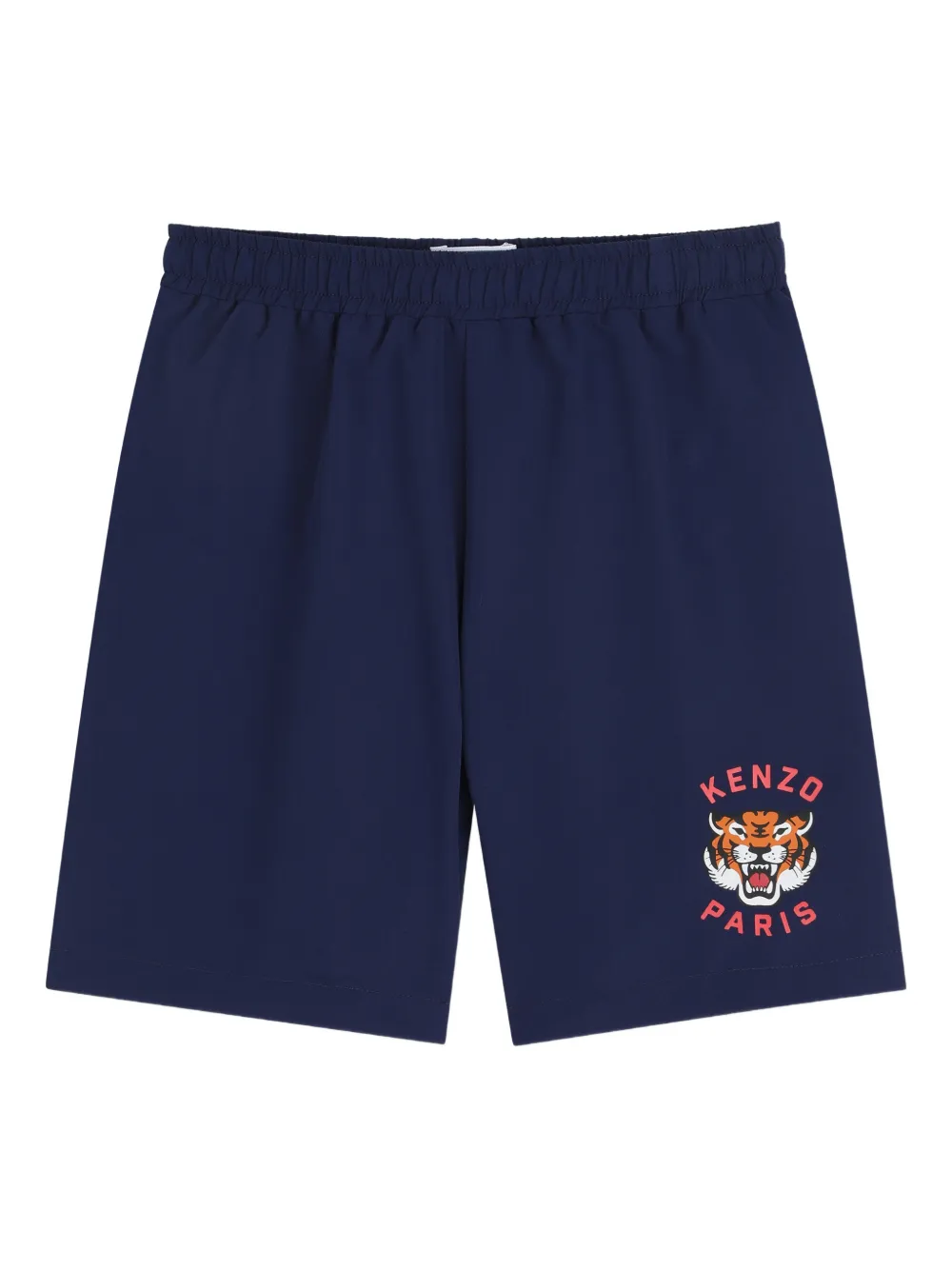 Kenzo Kids logo-graphic swim shorts - Blu