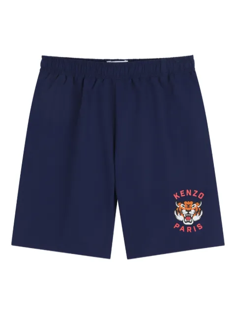 Kenzo Kids logo-graphic swim shorts
