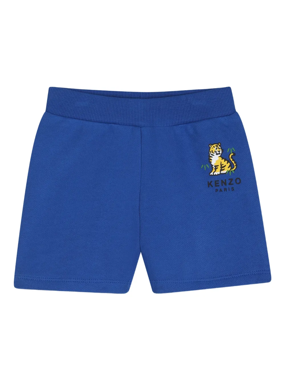 Kenzo Kids Shorts met tijgerprint Blauw