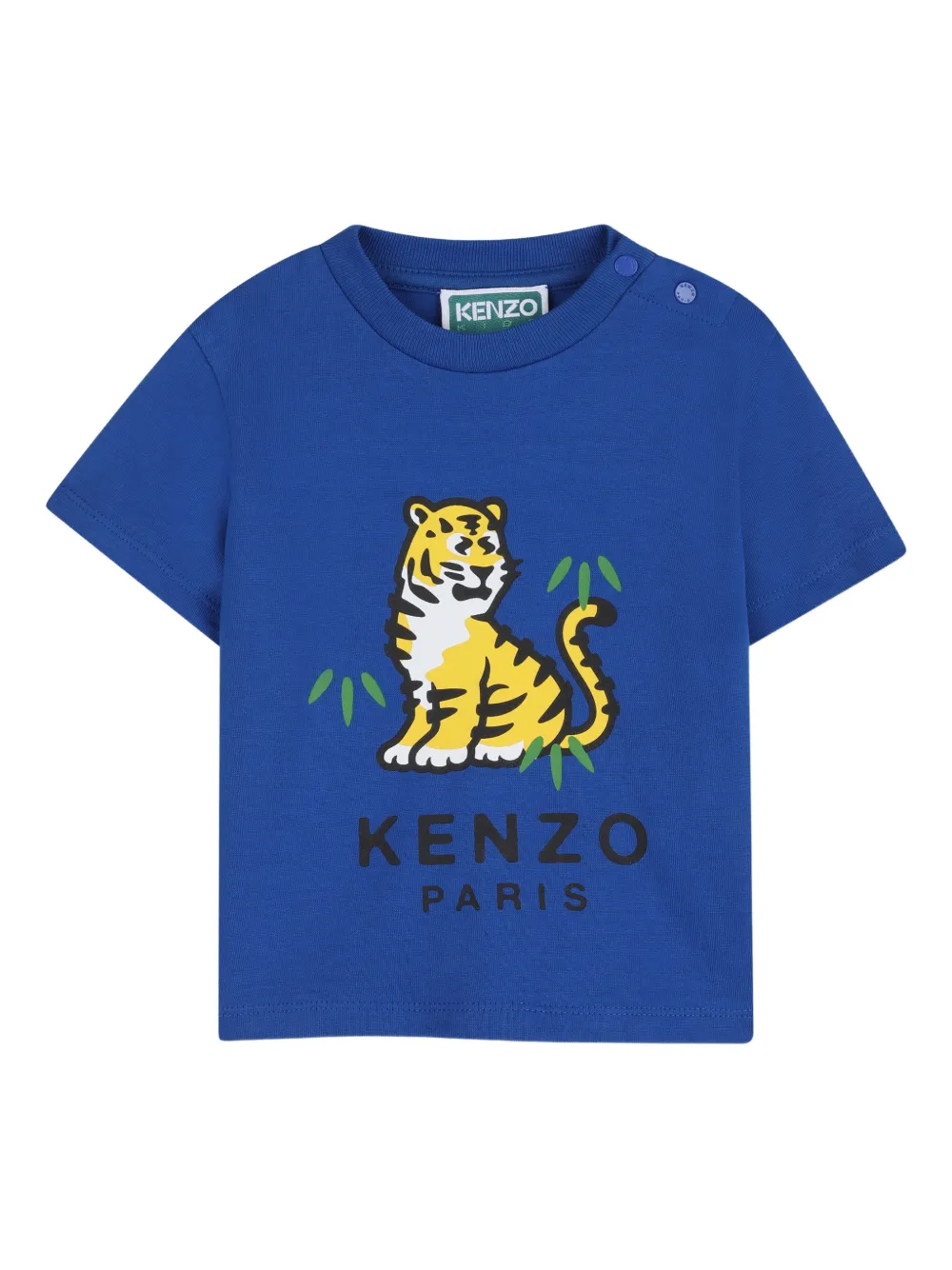  Kenzo Kids Tiger-print Short Set - Blue 