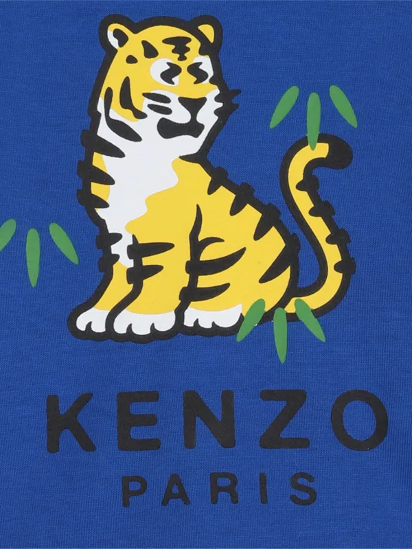 Kenzo Kids Tiger-print Short Set | Blue | FARFETCH