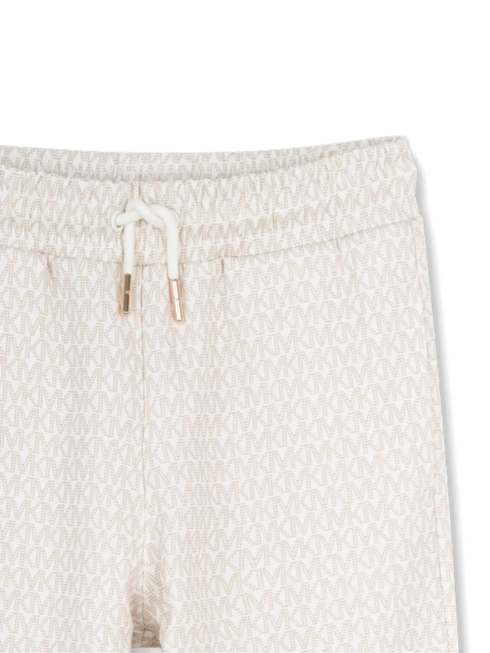 Michael Kors Kids Trainingsbroek met trekkoord en patroon Beige