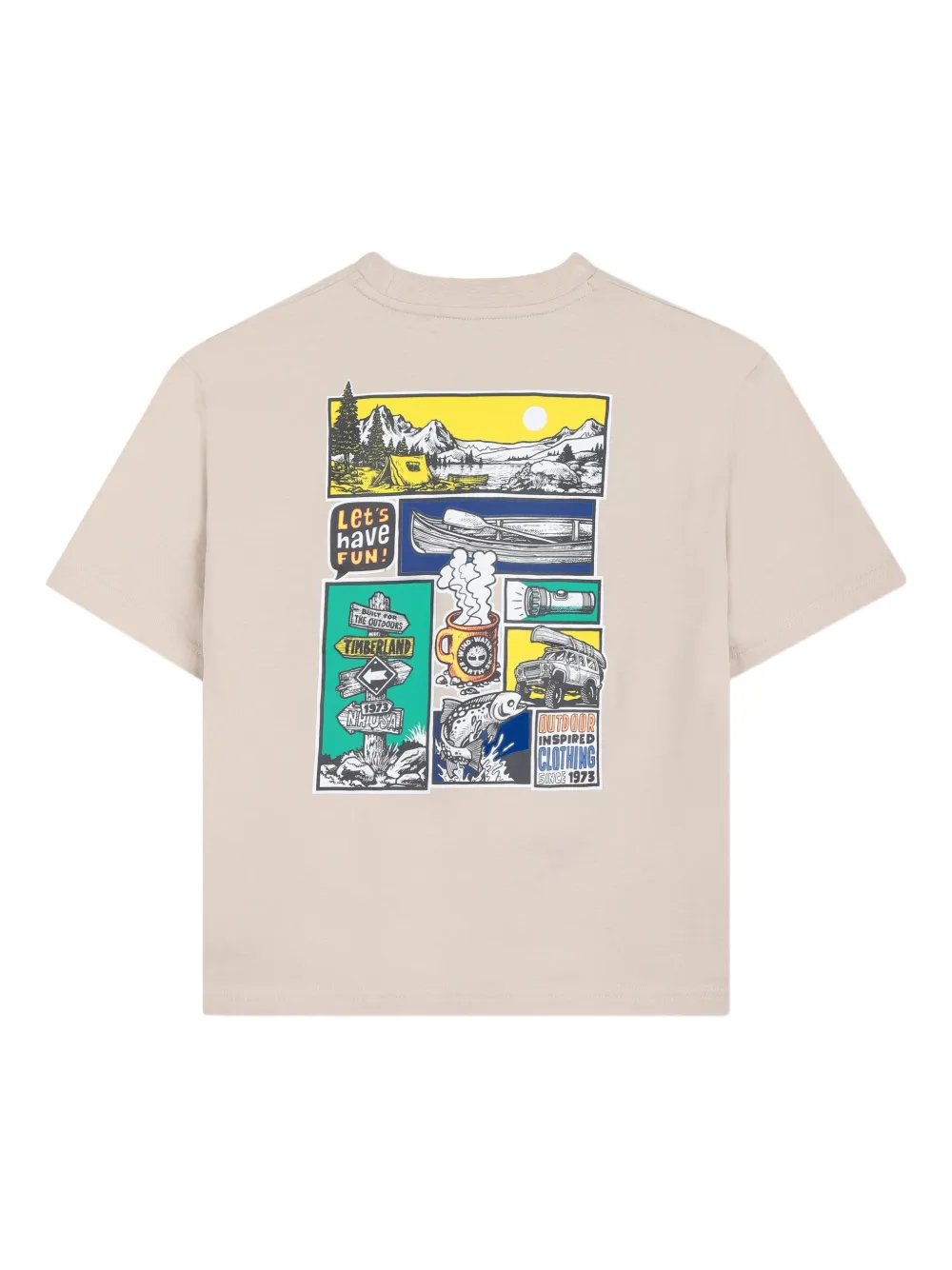 Timberland Kids Grafisch T-shirt Beige