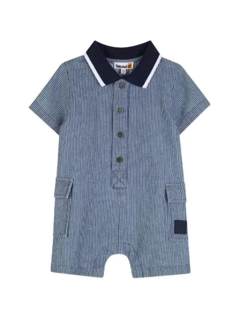 Timberland Kids romper con cuello de playera tipo polo
