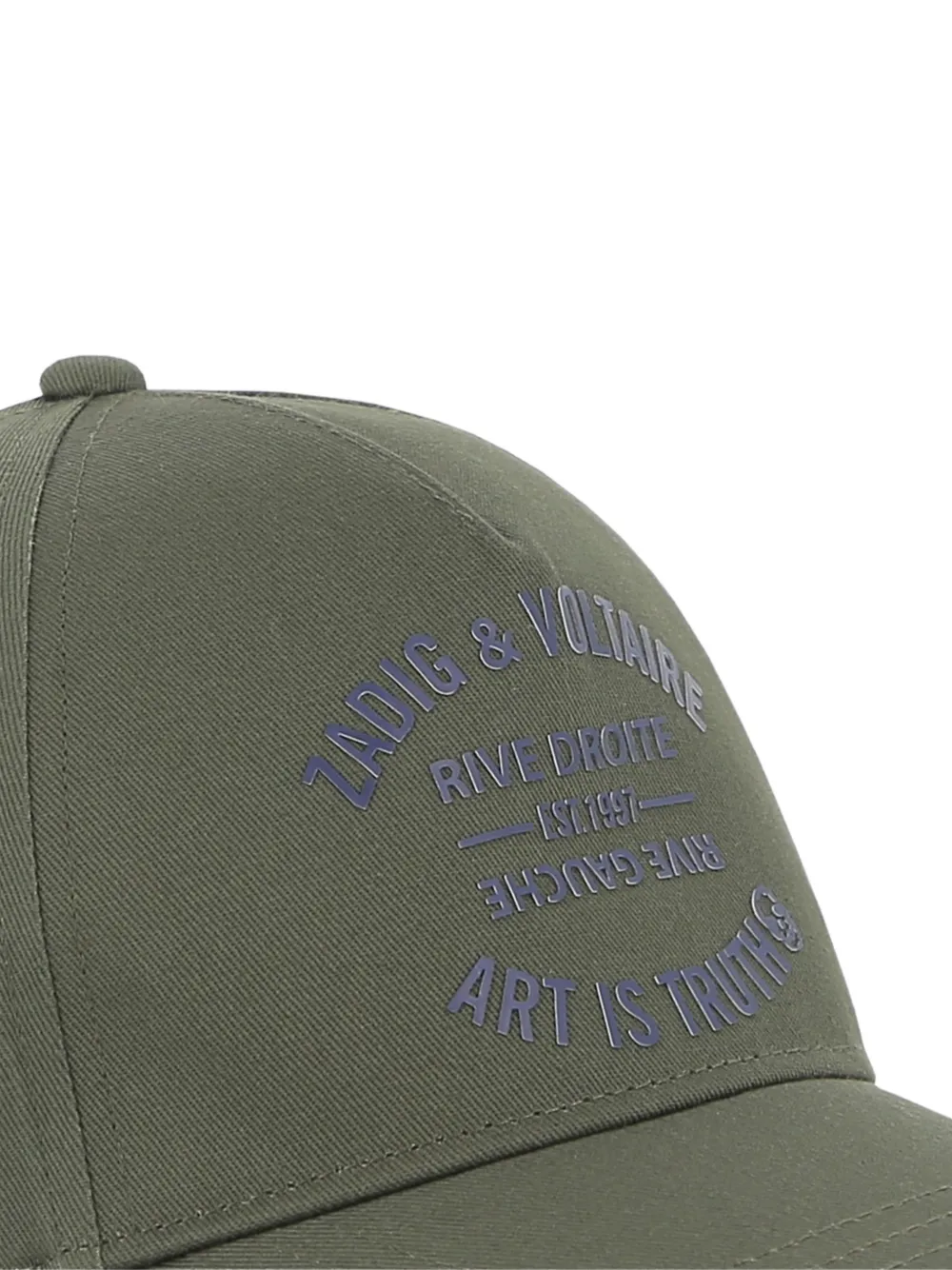 Zadig & Voltaire Kids Honkbalpet met print Groen