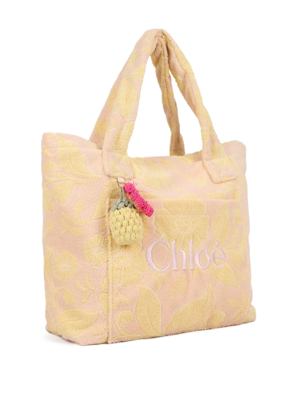 Chloé Kids Schoudertas met geborduurd logo Beige