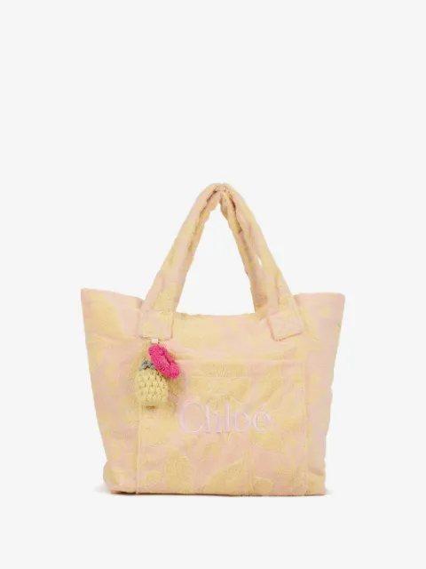 Chloé Kids logo-embroidered floral shoulder bag