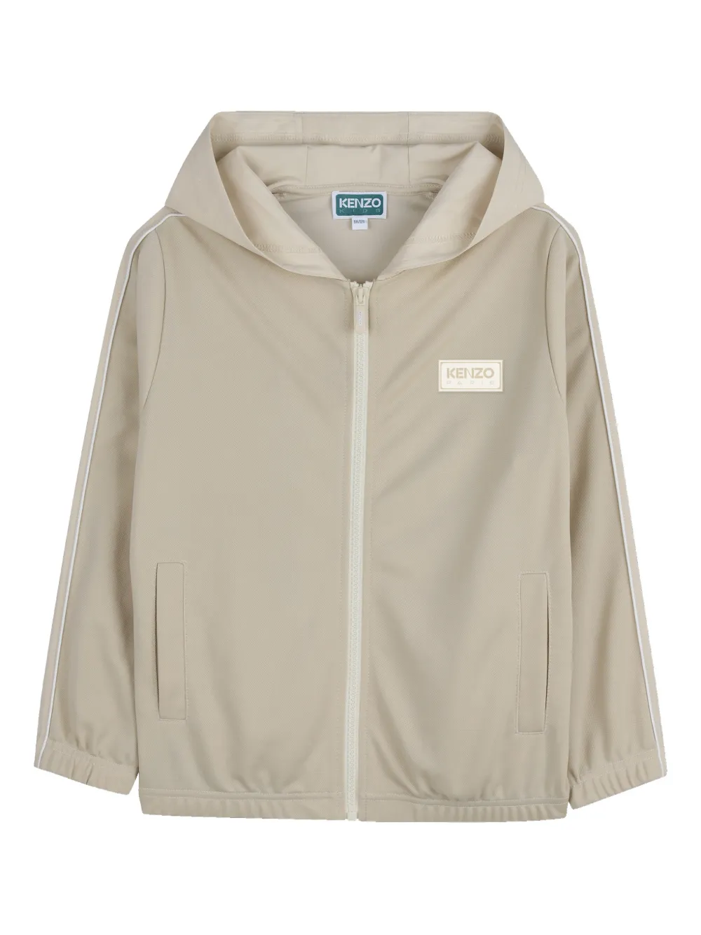 Kenzo Kids Felpa con cappuccio e logo - Toni neutri
