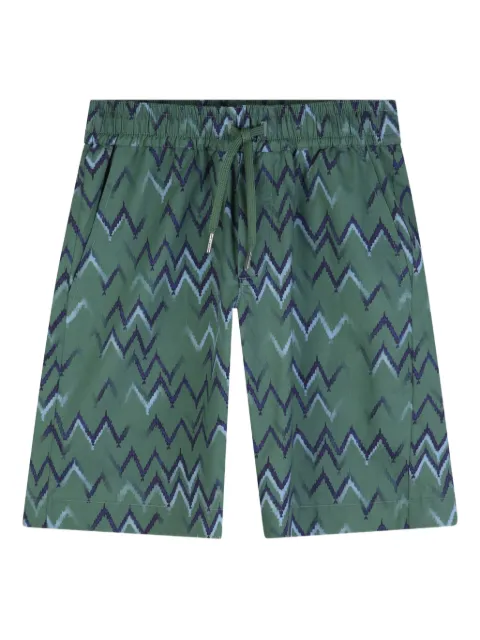 Lanvin Enfant zigzag drawstring shorts