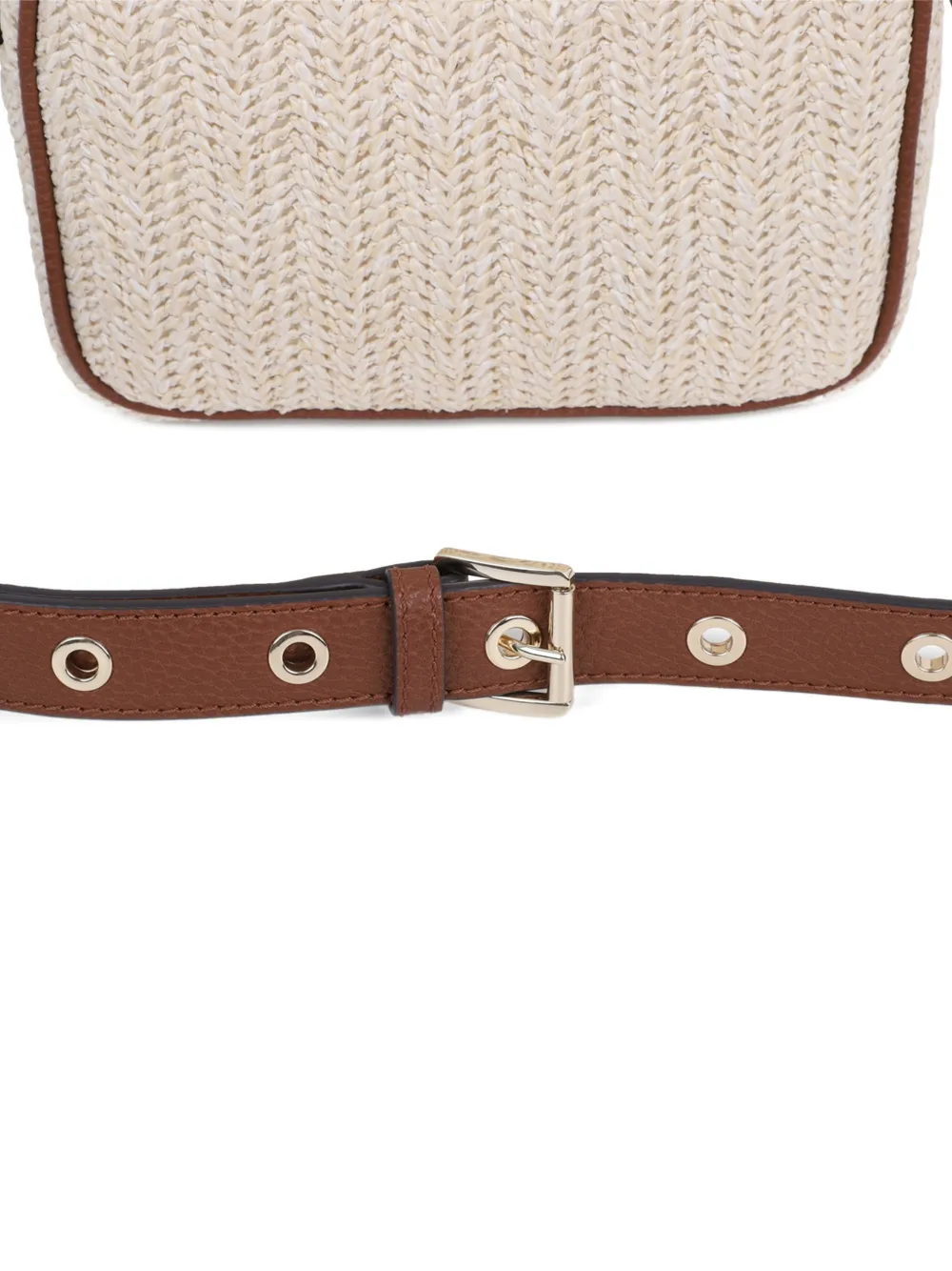 Michael Kors Kids Geweven schoudertas Beige