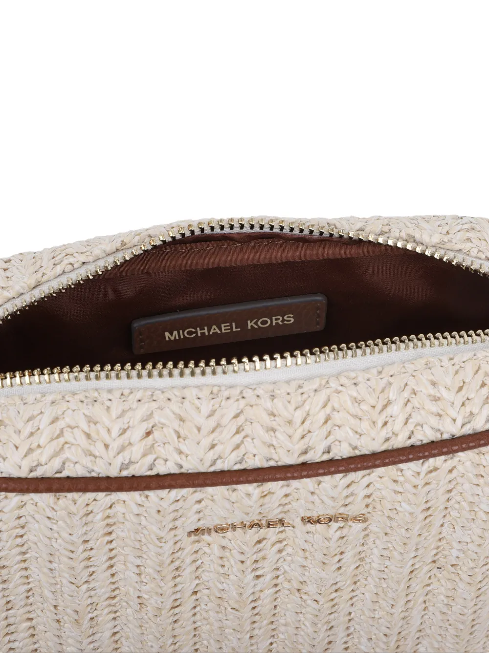  Michael Kors Kids Woven Shoulder Bag - Neutrals 