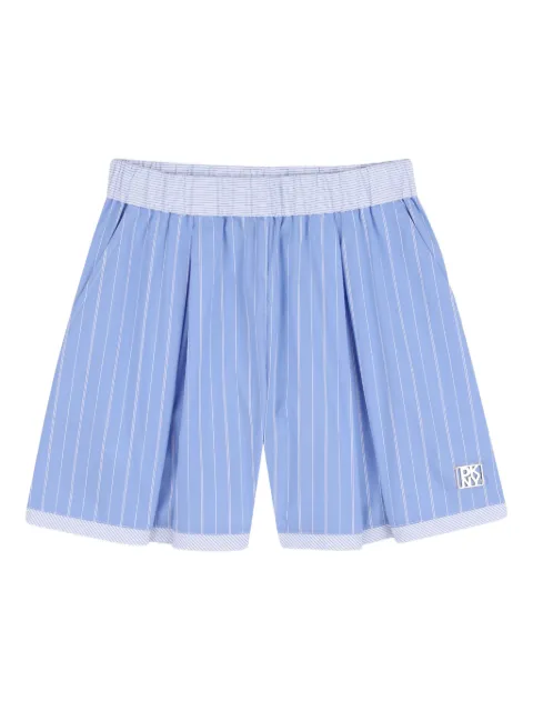 Dkny Kids striped logo shorts