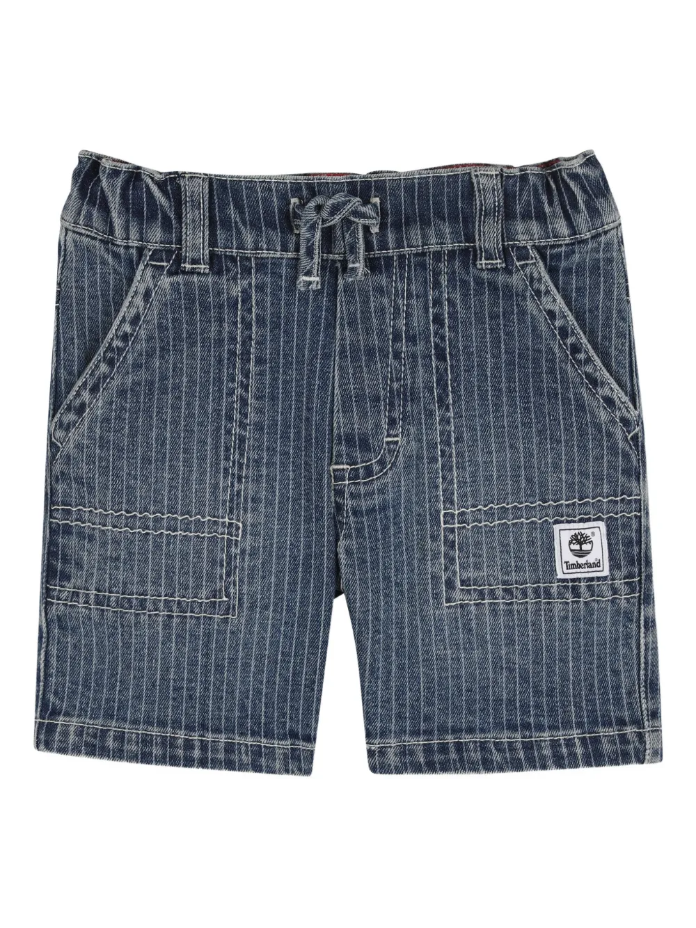 Timberland Kids striped drawstring shorts - Blu