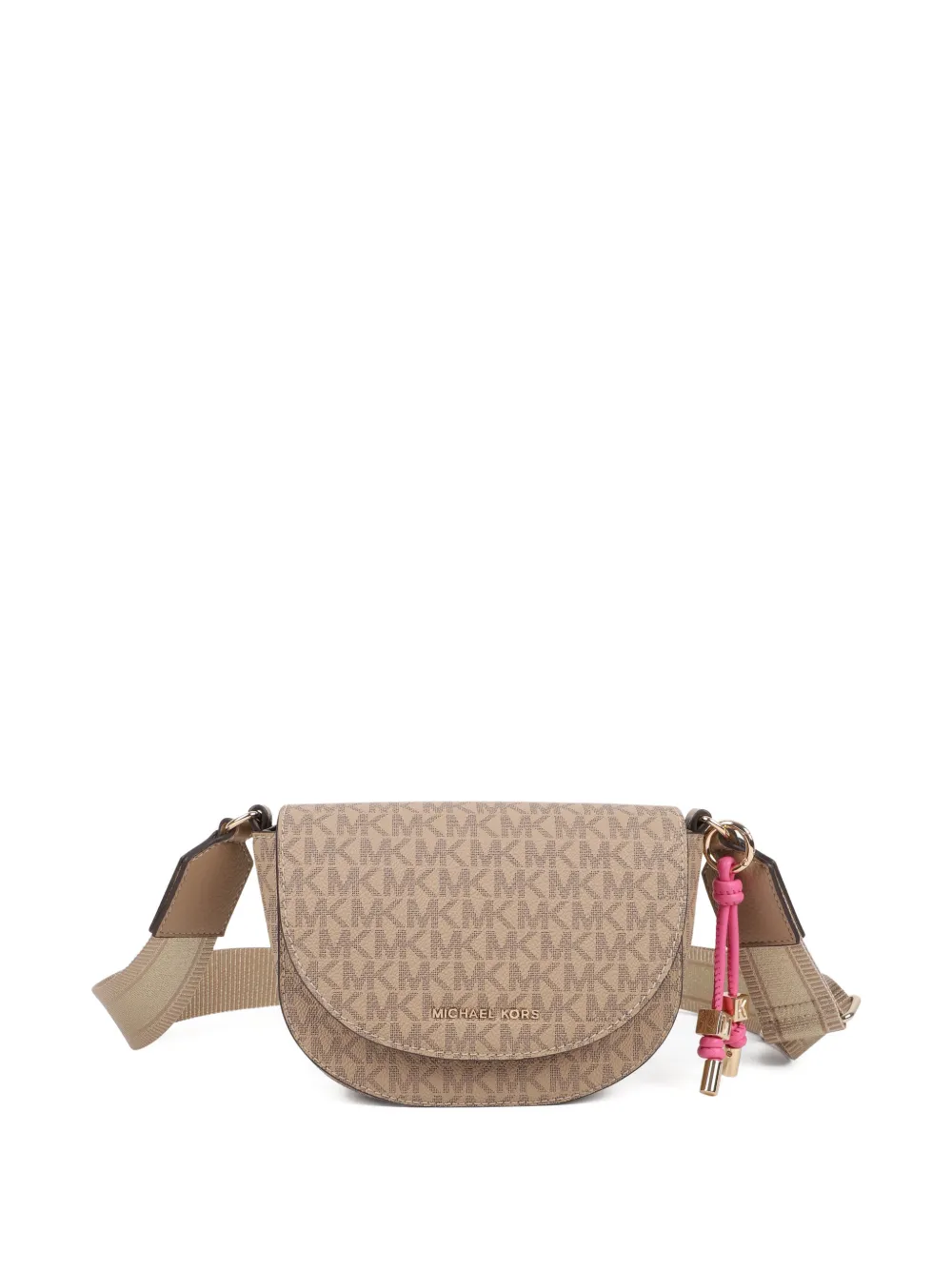 Michael Kors Kids Borsa a spalla con monogramma - Toni neutri