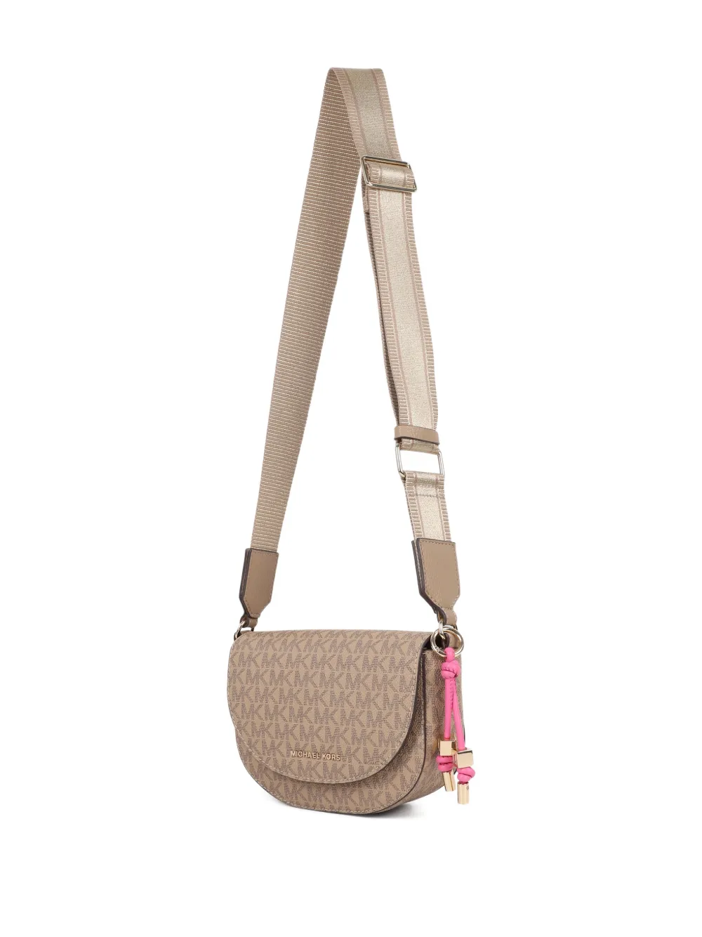  Michael Kors Kids Monogram-pattern Shoulder Bag - Neutrals 