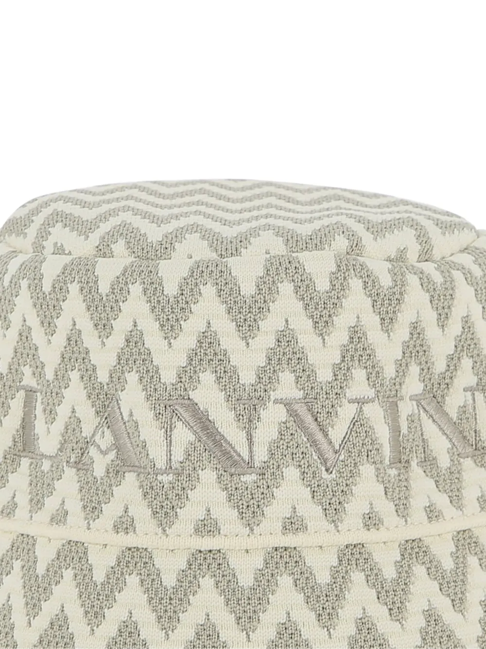 Lanvin Enfant Vissershoed met chevron logo Beige