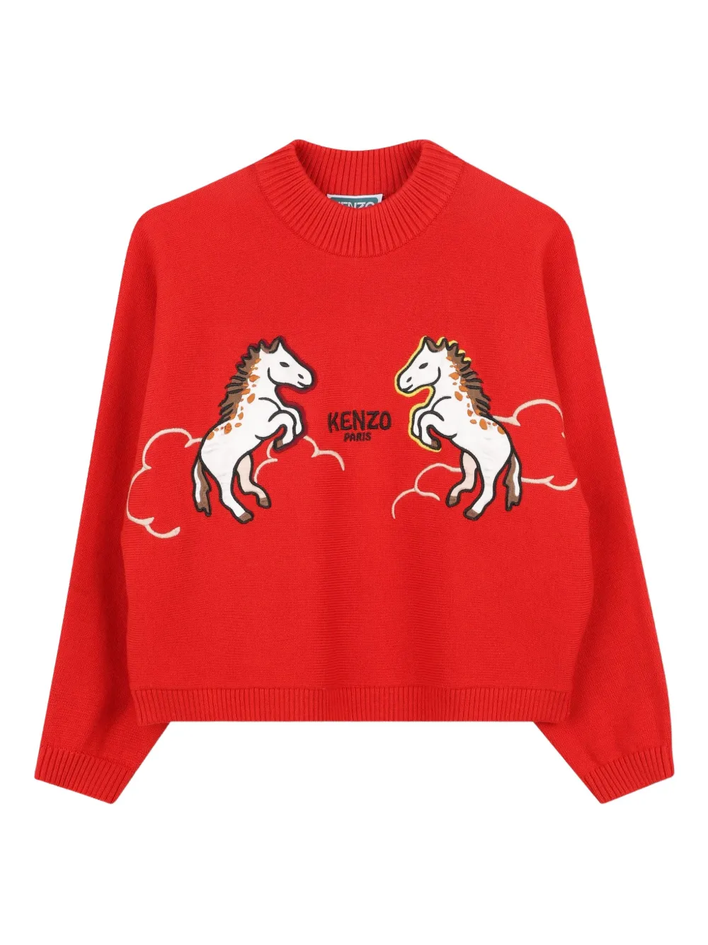 Kenzo Kids horse graphic top - Rosso
