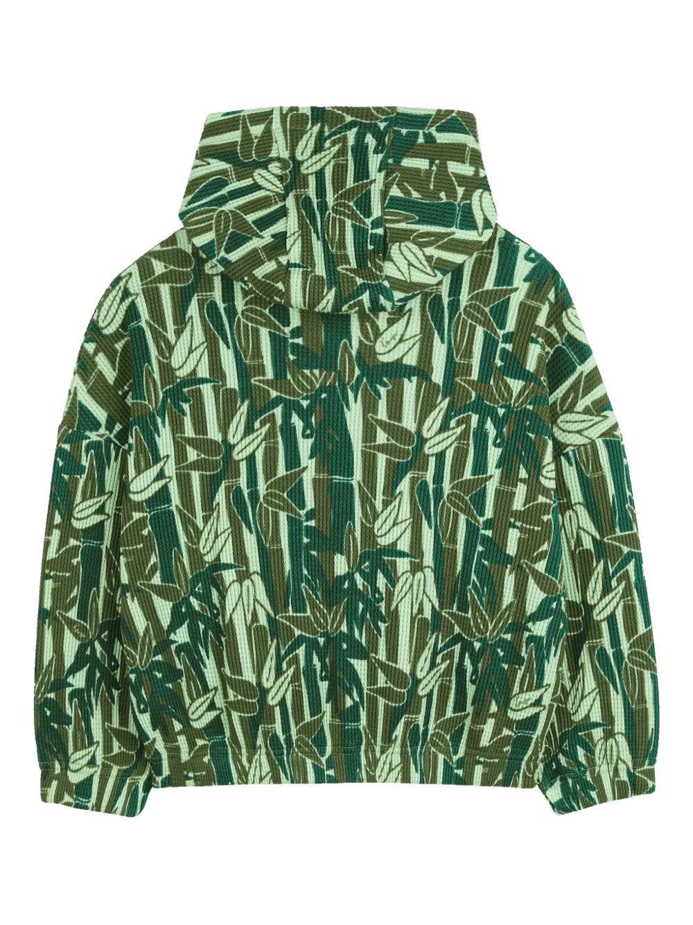  Kenzo Kids Bamboo-print Hoodie - Green 