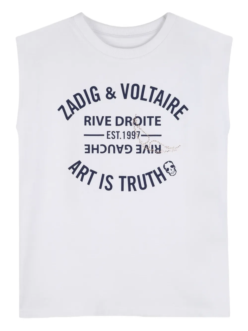 Zadig & Voltaire Kids graphic-print top - Bianco