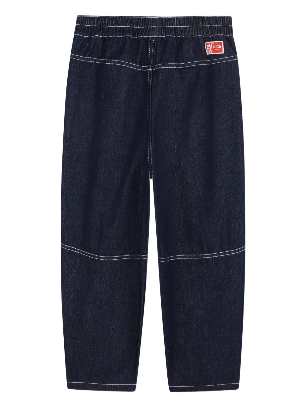  Kenzo Kids Contrast-stitching Panelled Jeans - Blue 
