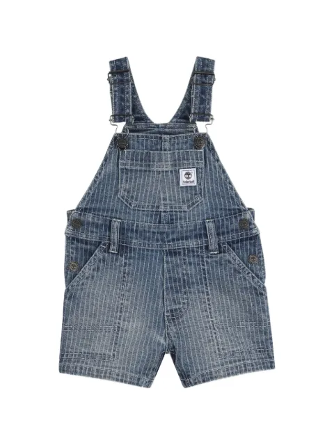 Timberland Kids logo-patch dungarees