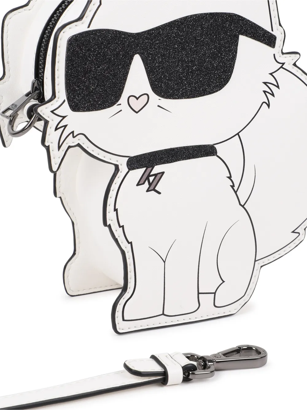 Karl Lagerfeld Kids Kattenvormige tas Wit