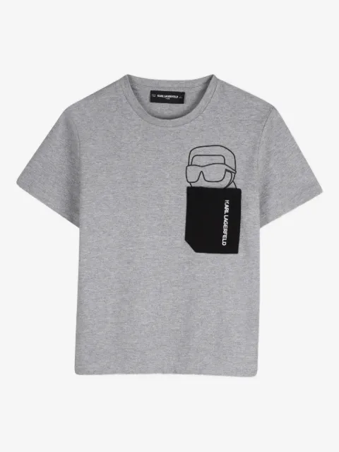 Karl Lagerfeld Kids pocket-graphic T-shirt