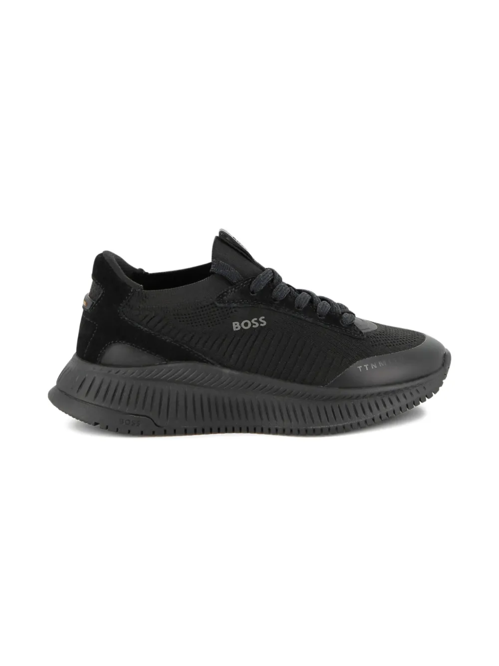 BOSS Kidswear Sneakers met vlakken Zwart