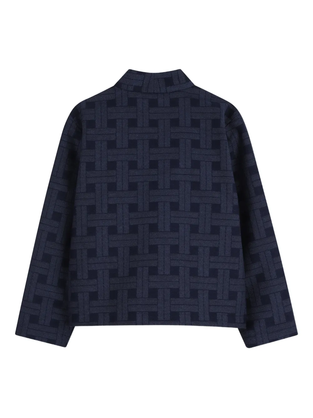  Kenzo Kids Geometric-pattern Kimono - Blue 
