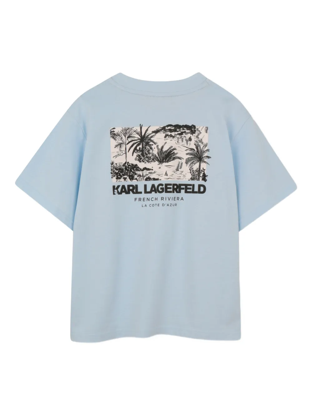  Karl Lagerfeld Kids Graphic-print T-shirt - Blue 