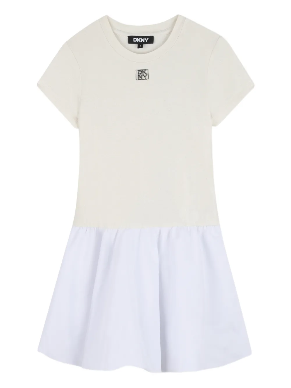Dkny Kids Abito con logo - Bianco