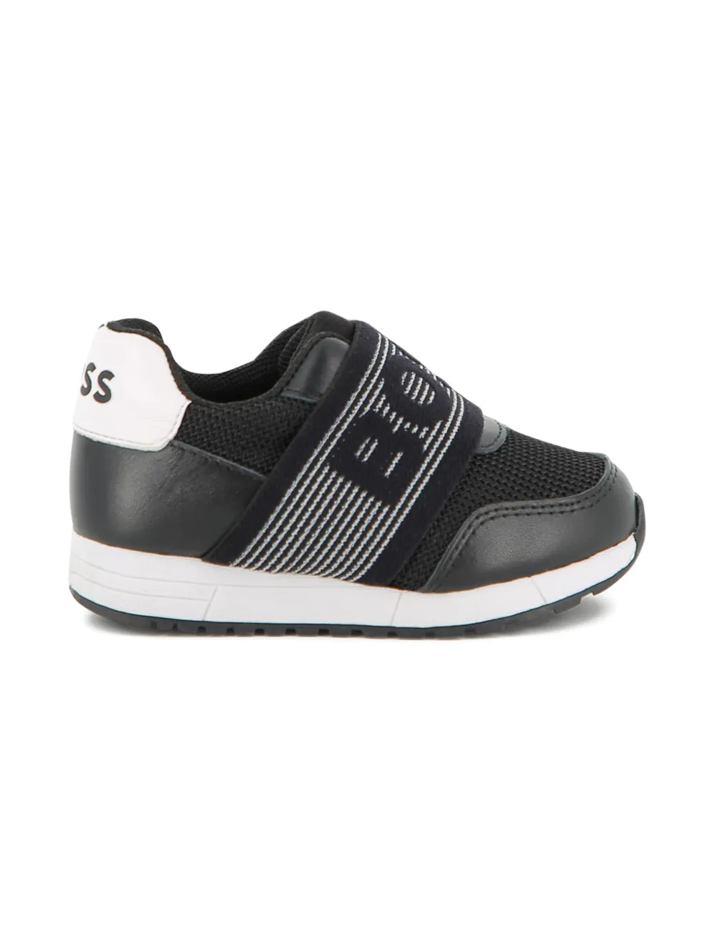 BOSS Kidswear Sneakers met logoband - Zwart