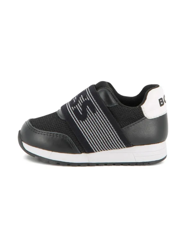BOSS Kidswear logo-strap Sneakers | Black | FARFETCH