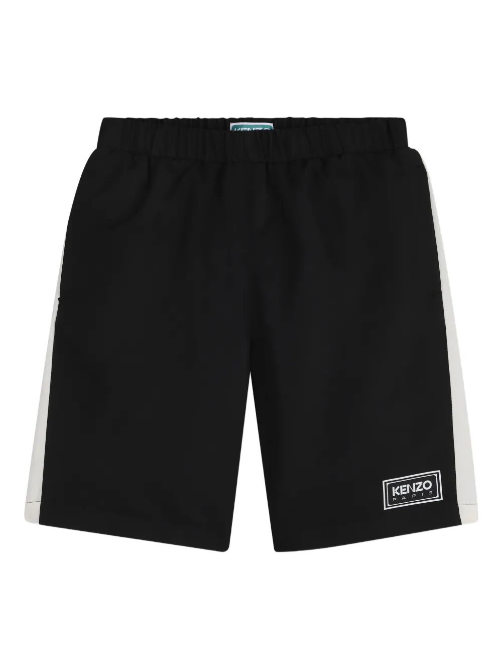 Kenzo Kids side-panel swim shorts - Nero