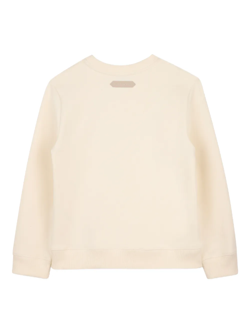  Lanvin Enfant Logo Crew-neck Top - Neutrals 