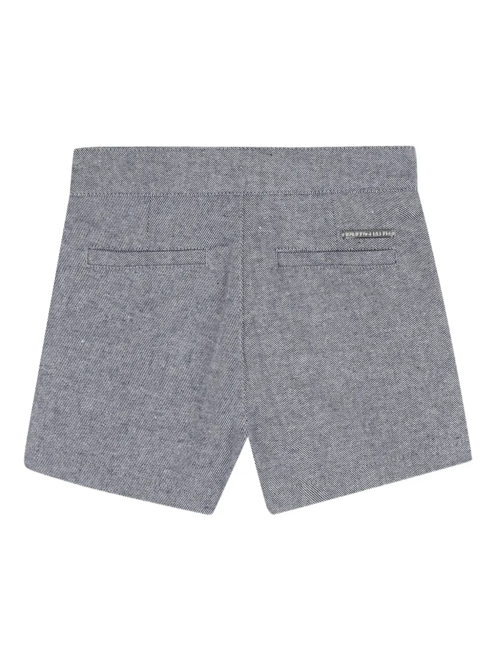Karl Lagerfeld Kids Shorts met visgraatpatroon en knopen Grijs