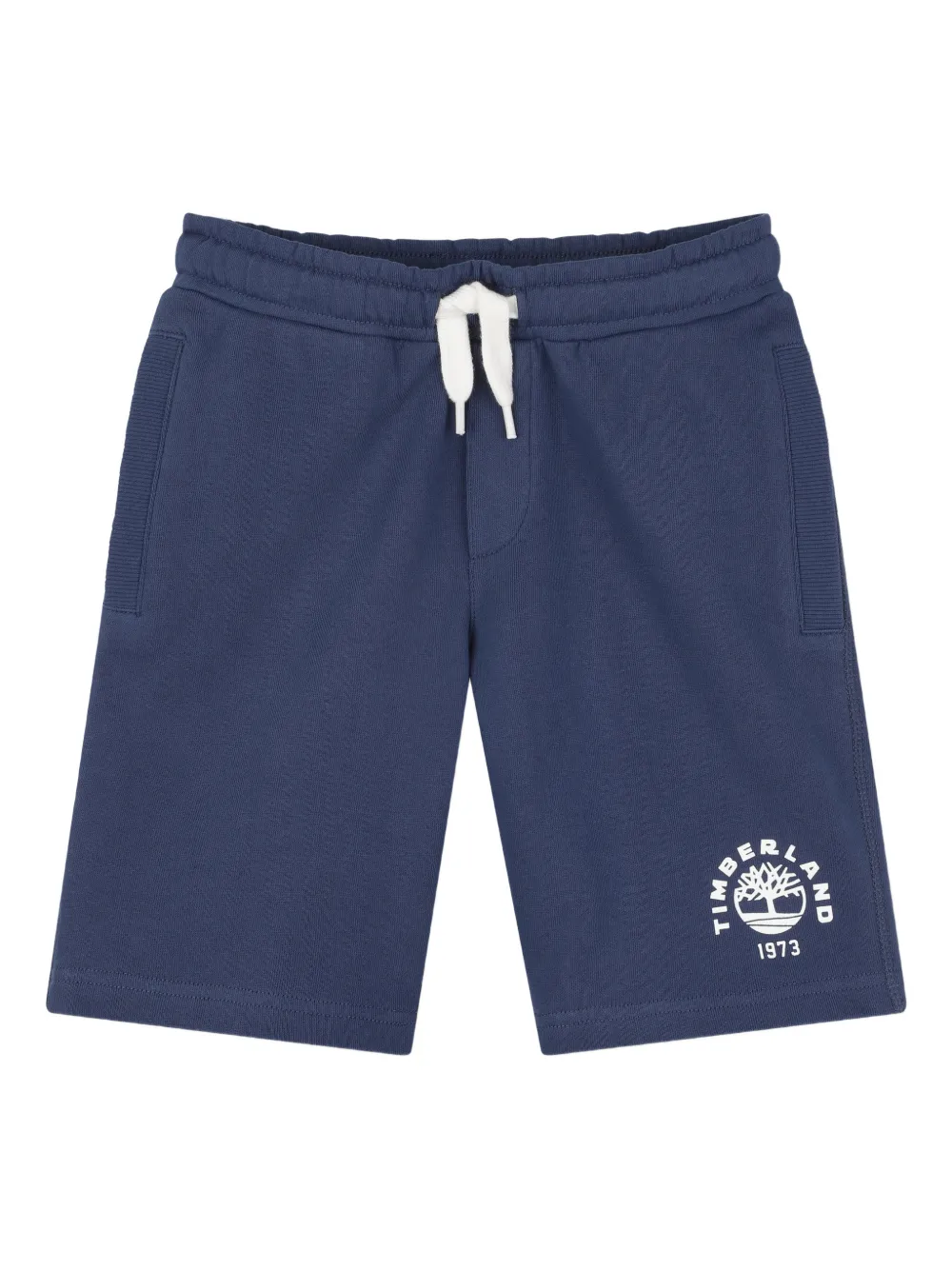 Timberland Kids logo-detail shorts - Blu