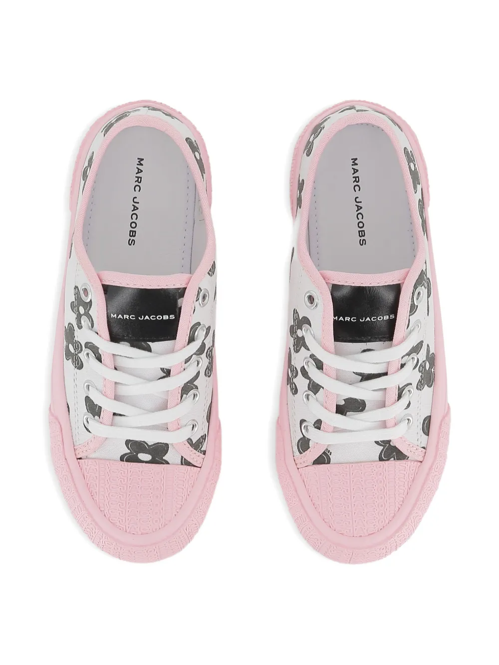 Marc Jacobs Kids Sneakers met bloemenprint Wit