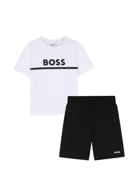 BOSS Kidswear ensemble haut-short à logo imprimé
