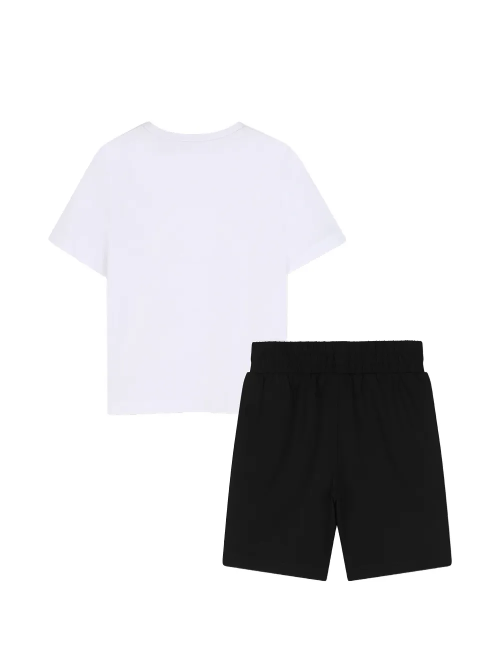 BOSS Kidswear Romper muts en sokken met logoprint Wit