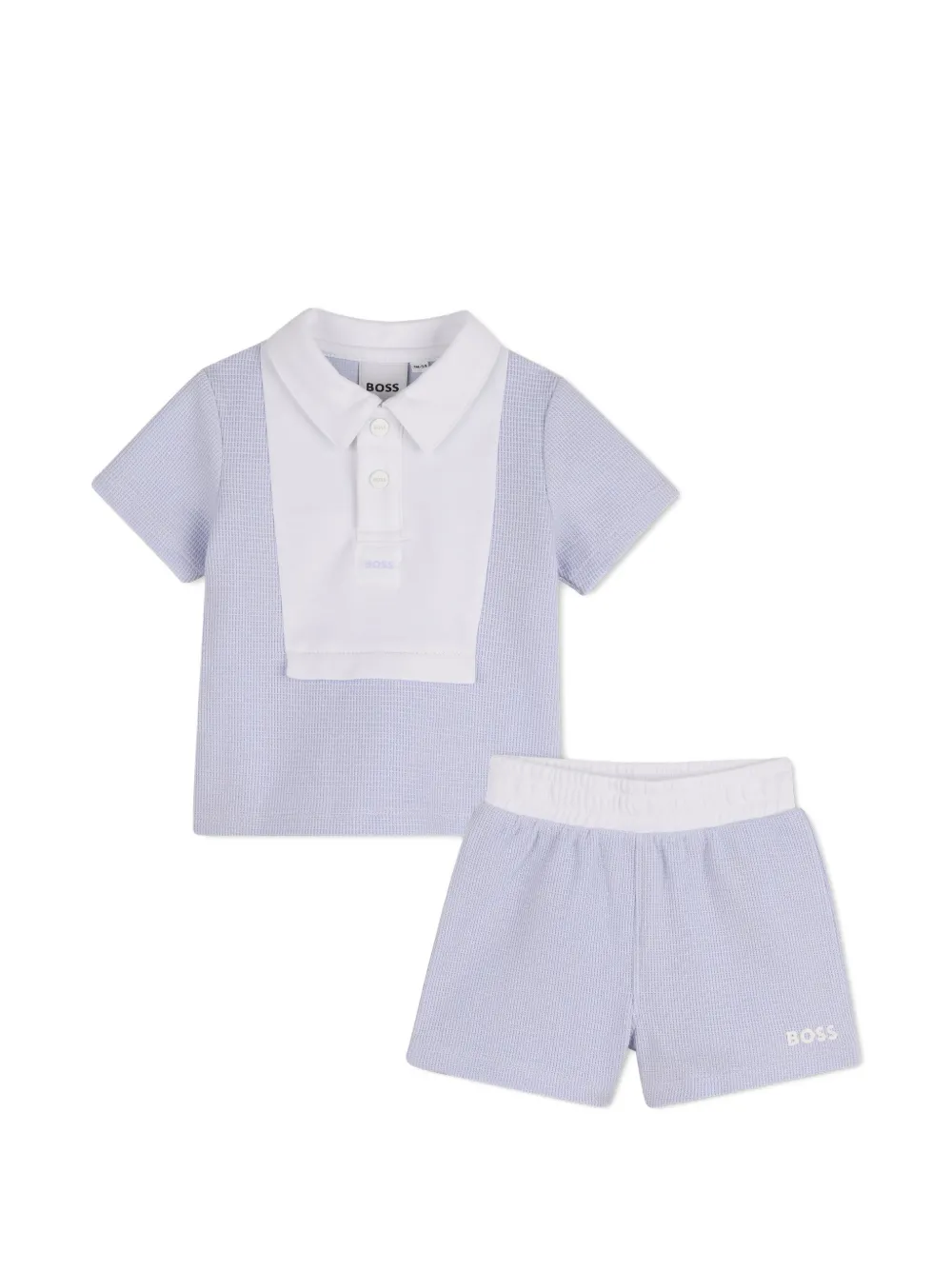 BOSS Kidswear Set con shorts e pettorina - Blu