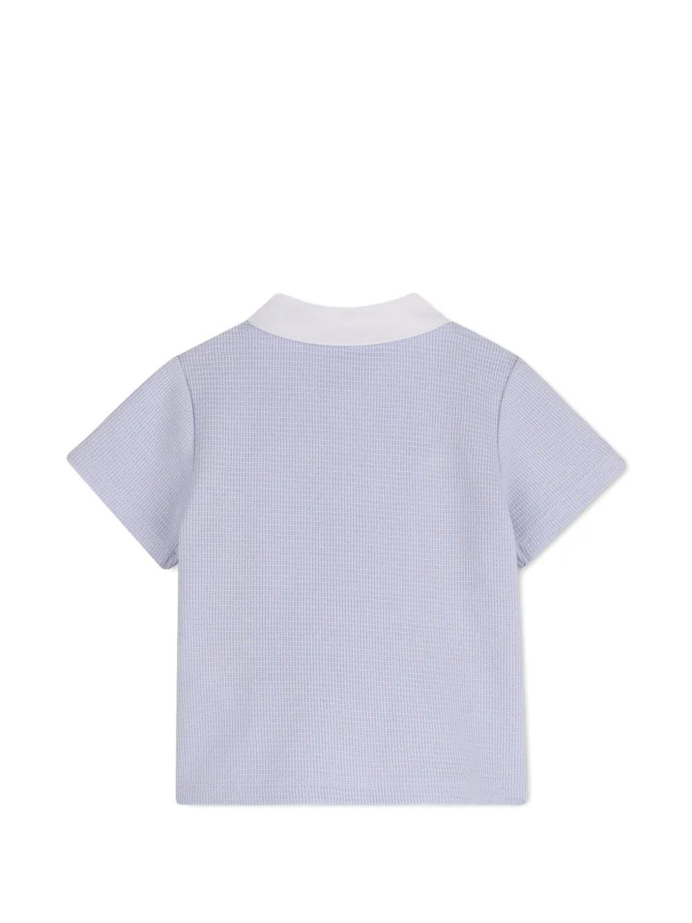 BOSS Kidswear Shirt en shorts met wafelbies Blauw
