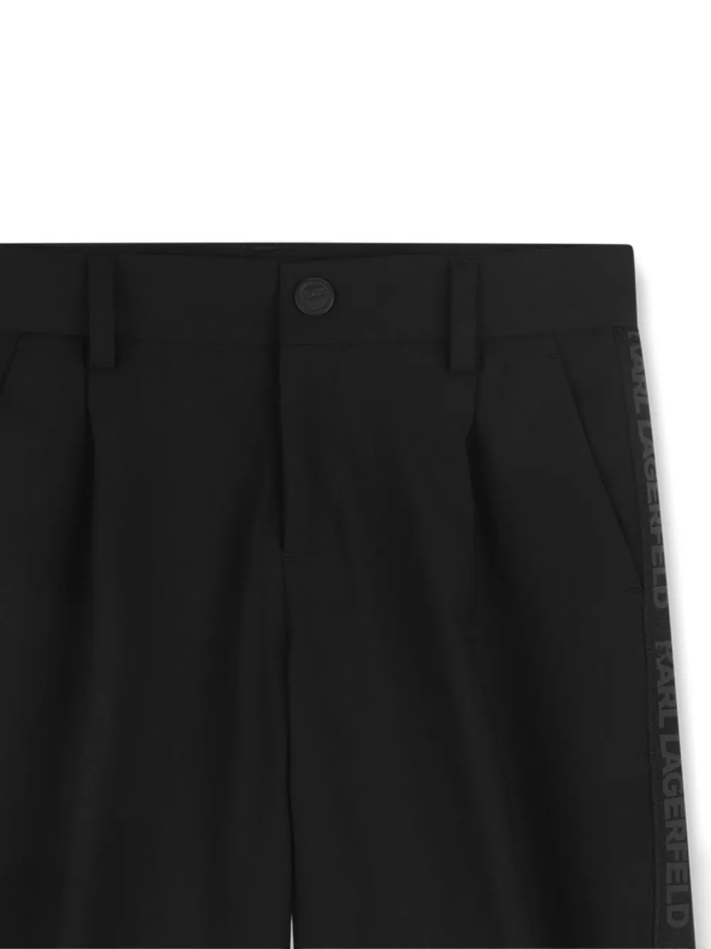 Karl Lagerfeld Kids Broek met logoband Zwart