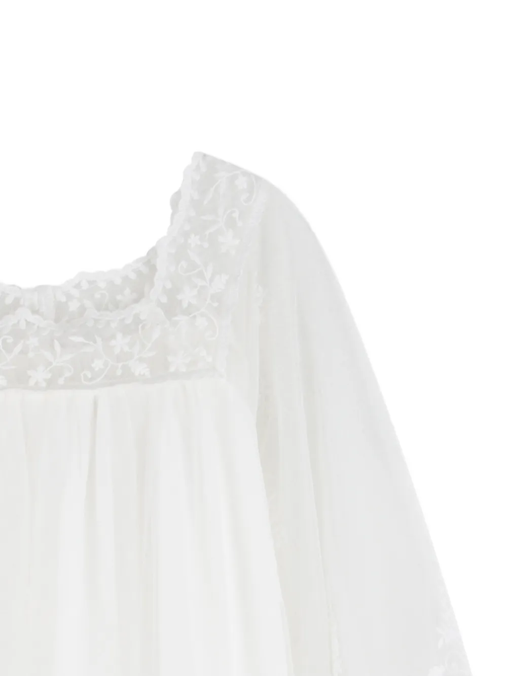 Chloé Kids Jurk met bloemdetail Wit