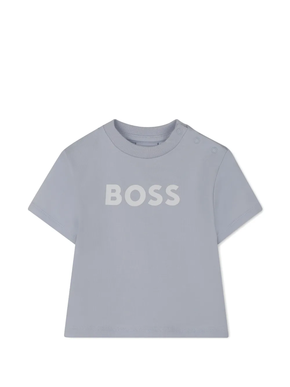 BOSS Kidswear Gestreepte shorts met zak Blauw