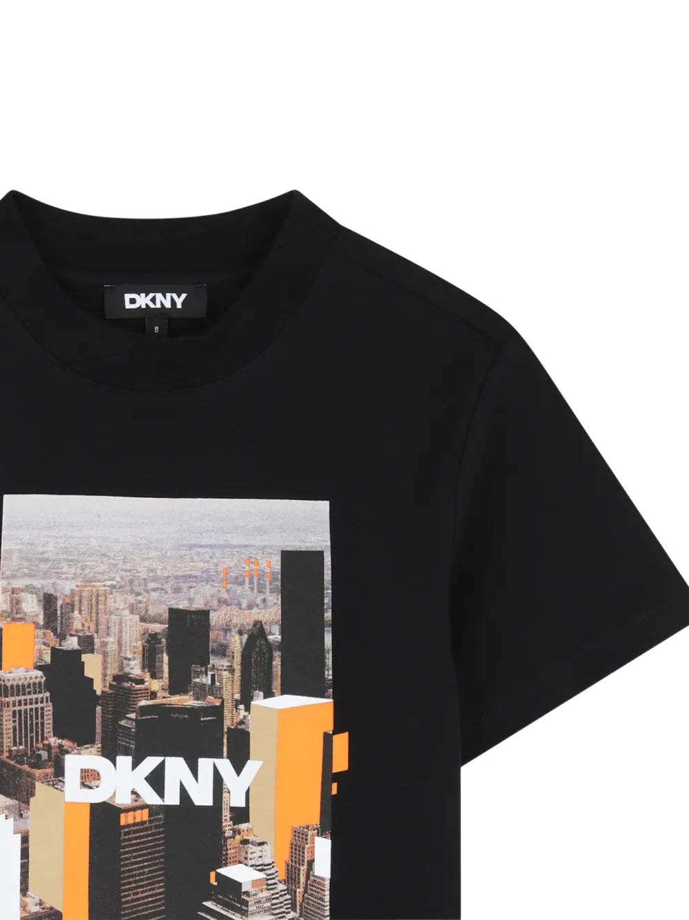 Dkny Kids T-shirt met grafische print Zwart